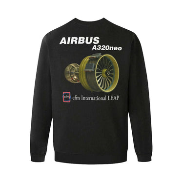 AIRBUS 320 MEN'S OVERSIZED FLEECE CREW SWEATSHIRT - PILOTSX
